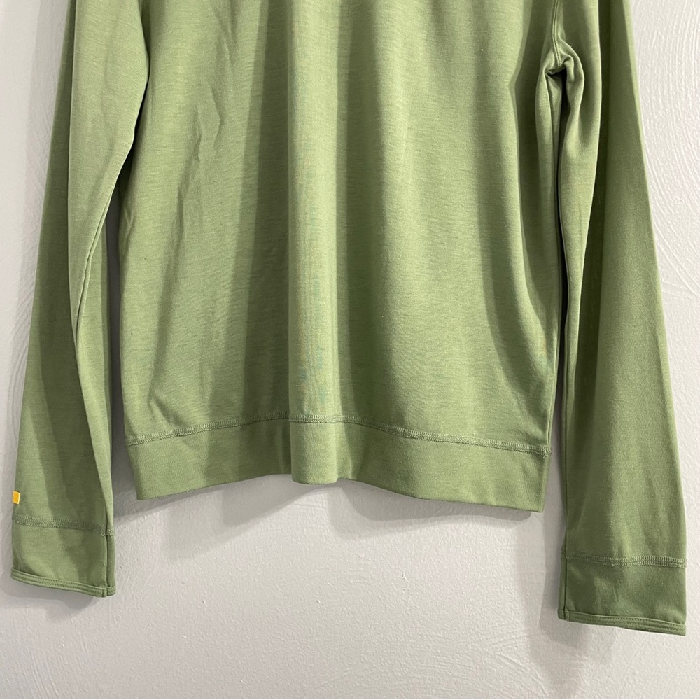 Sport Science wool 2.0 base-layer top pullover half zip green outdoor thumbholes - Picture 8 of 9